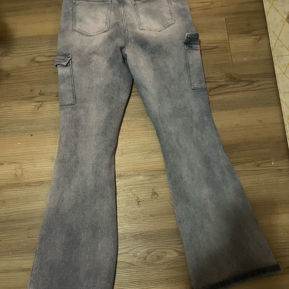 Kids Gray Flared Jeans